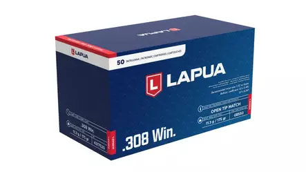 Lapua .308 Win. OTM Scenar-L 11,3 g - .308 Winchester kiväärinpatruunat - 6418267103367 - 2